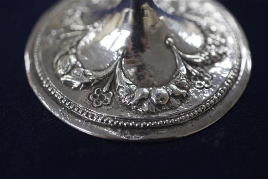A good Edwardian Arts & Crafts gem set silver cup and cover, by Guild of Handicrafts Ltd, possibly from a design by C.R. Ashbee,